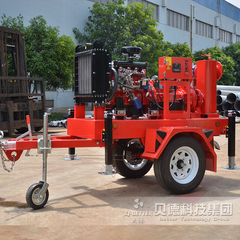 拖車式應(yīng)急搶險移動泵車