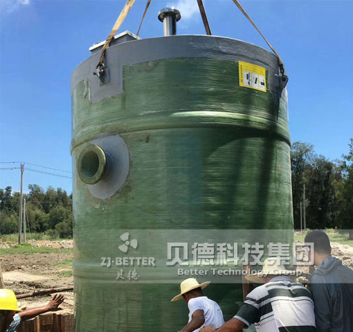 廠家供應(yīng)玻璃鋼智能一體化污水泵站 埋地式一體化污水提升泵站